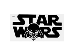 Vinilo Removible Star Wars, Decoración para Habitación Infantil - Negro MEOIRUERY