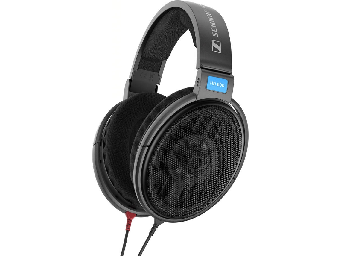 Auriculares com cable SENNHEISER HD 600 (Over Ear - Negro)