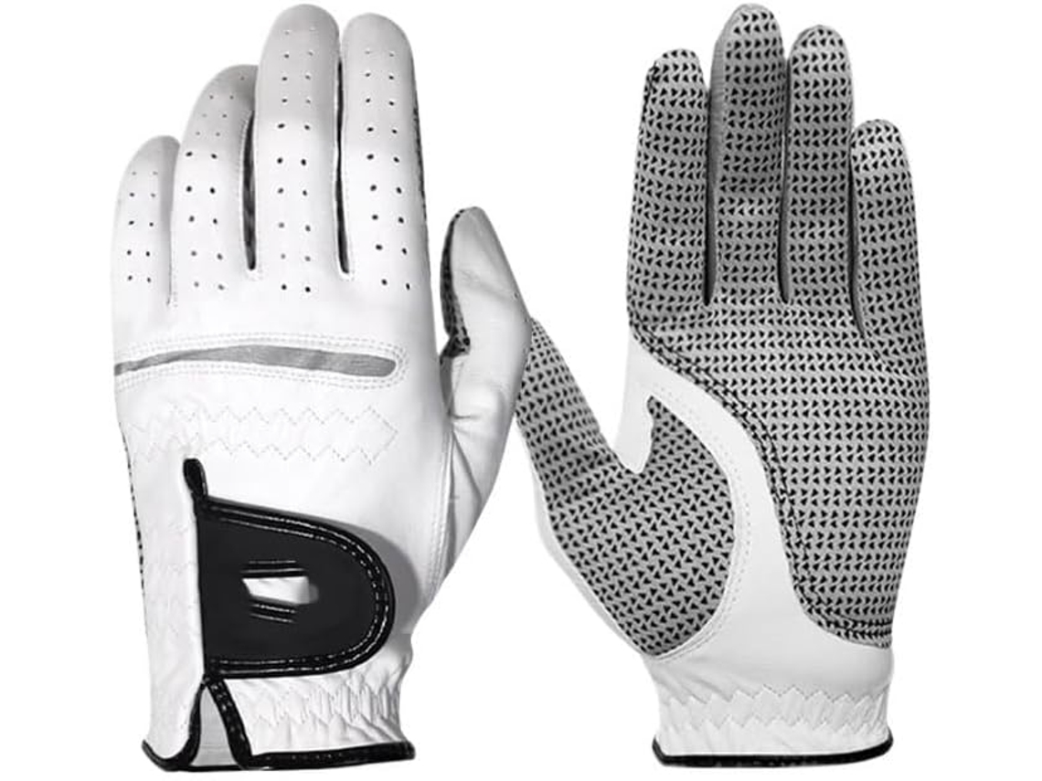Guantes De Golf Cuero Para Hombre, Transpirables Y Antideslizantes, Entrenamiento Swing (mano Izquierda, 23)