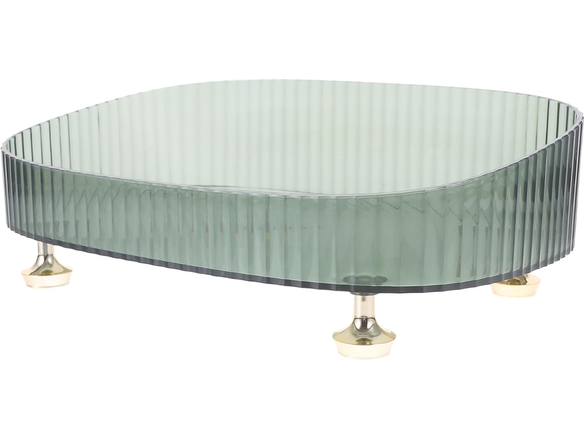 Bandeja De Plástico Transparente De Cuatro Niveles Para Organizar Joyas Y Perfumes.