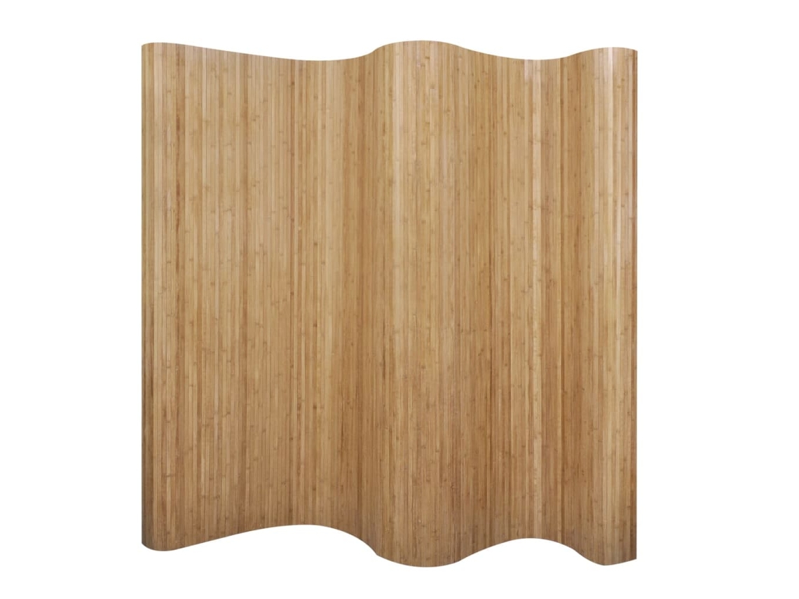 Biombo separador de ambientes de bambú natural 250 x 165 cm Dec031139