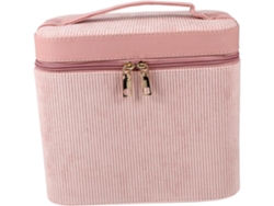 Neceser De Viaje Para Mujer Con Doble Capa Para Cosméticos, Espejo Y Compartimento De Almacenamiento.