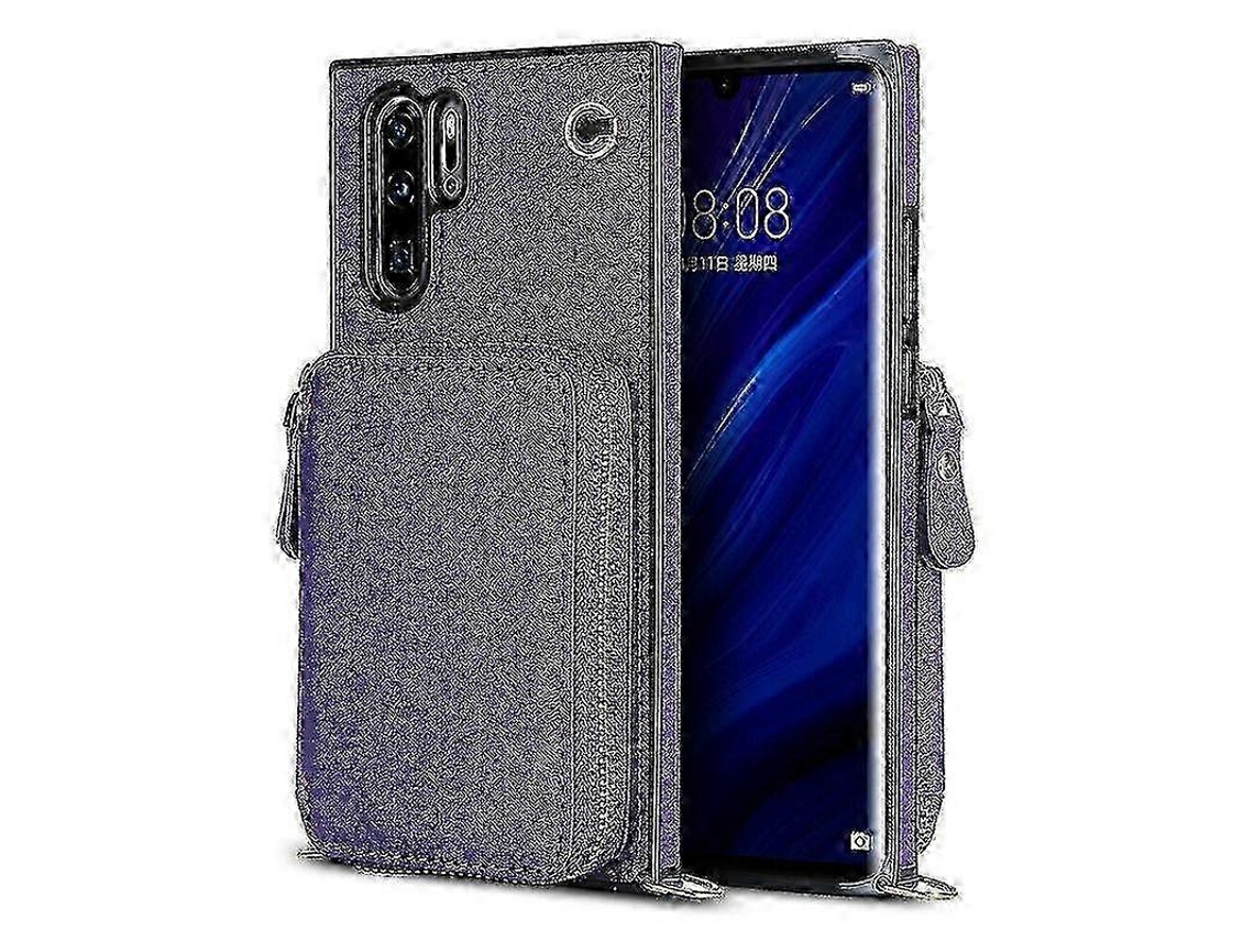 Purple2025 Wallet Function Phone Case For Huawei P30 Pro With Card Holder Shoulder Strap Woman P202411261300