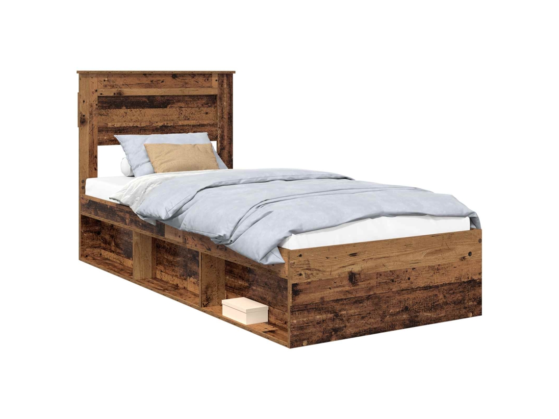 Maison Exclusive - Estructura De Cama Con Cabecera Madera Vieja 75 X 190 Cm