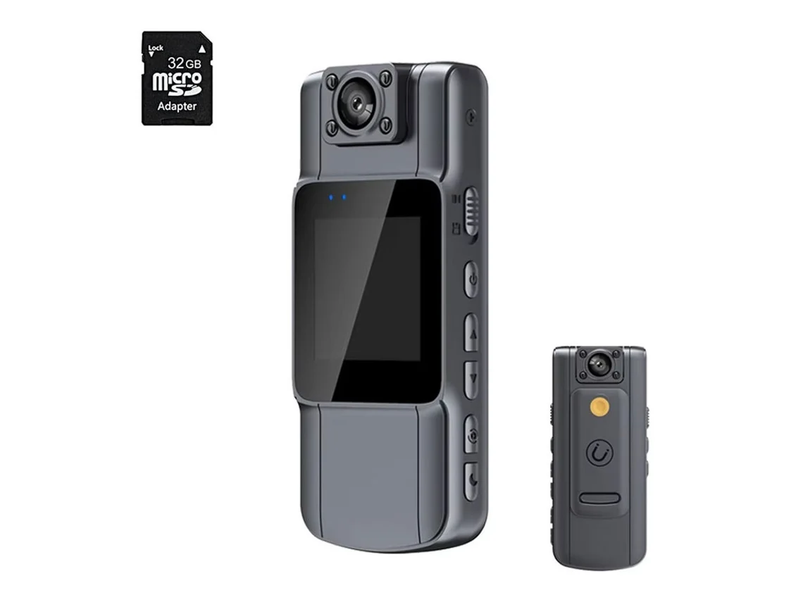 Cámara de acción Szsmart L11 negra (1080p Ultra HD, visión nocturna, tarjeta SD de 32 GB, wifi)