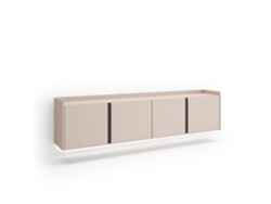 Mueble Tv, Televisión, 207x35x50cm, Para Tv Hasta 80", Colgado, Suspendido, Led, Beige