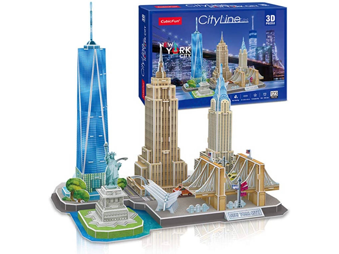 Puzzle 3D T.PLANET SHOP New York Cityline (Edad Mínima: 12 Años - Número Piezas: 123)