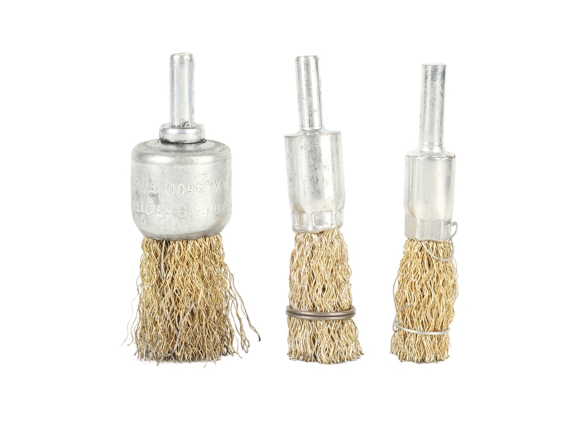 Kit De 3 Piezas: Cepillo De Alambre Grueso Para Broca, Rueda Y Vaso - Acero Inoxidable Multifuncional