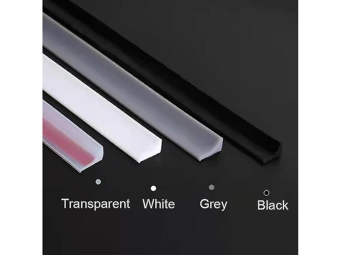 Sistema De Retención De Agua Silicona Para Hogar, Dique Autoadhesivo Para Baño Y Regadera, Ajustable Y Duradero 60 Cm Transparente