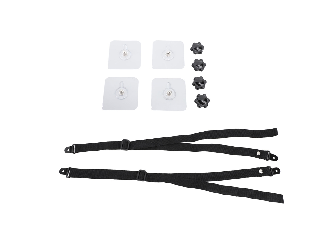 2 correas de seguridad ajustables para TV, anclajes adhesivos antivuelco para muebles, protección para bebés, pantallas planas, fijación al soporte del gabinete.