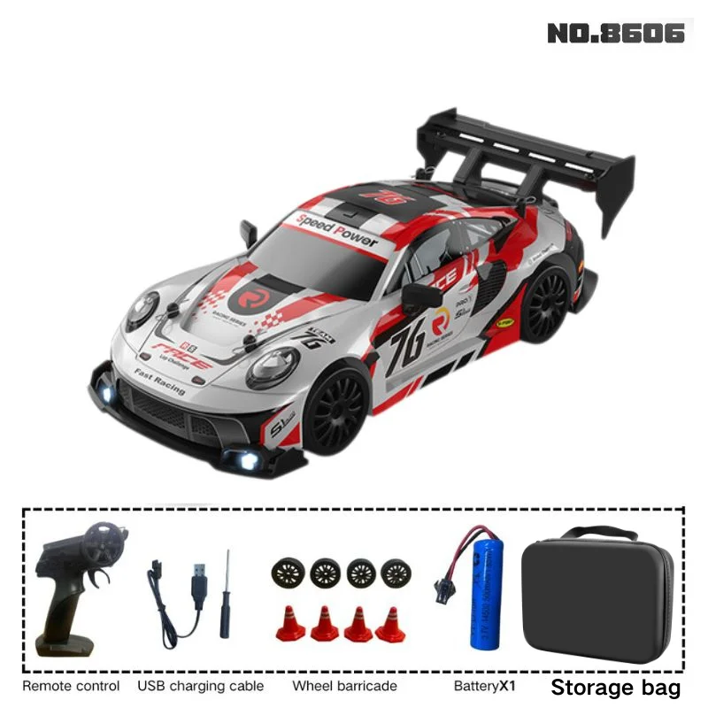 (8606s A) Coche De Derrape A Control Remoto Mustang 4wd, Escala 1:24