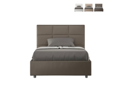 Cama francesa 120x200 cuadrada y medio contenedor Mika P1