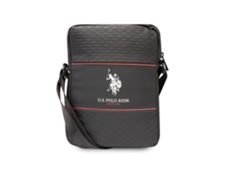 U.S POLO Bolso bandolera de 10'' modelo Middle Stripe Negro
