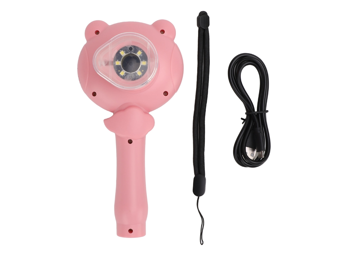 Microscopio Digital Portátil Para Niños 2.5k 48mp Pantalla 2 Pulgadas 8x Zoom Ciencia Educativa Rosa