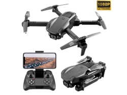 Mini dron con control remoto V22 (1080P - Duración de la batería: 15 min - Negro) YIZHOOD