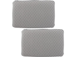 Juego de 2 cojines antideslizantes para bañera con ventosas para spa (29x19cm)