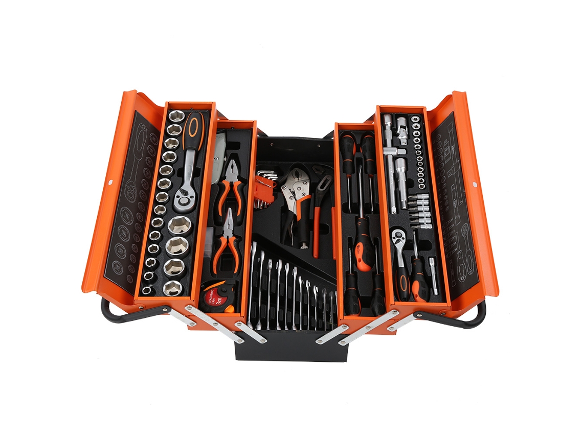 Kit de herramientas manuales multiusos de 84 piezas