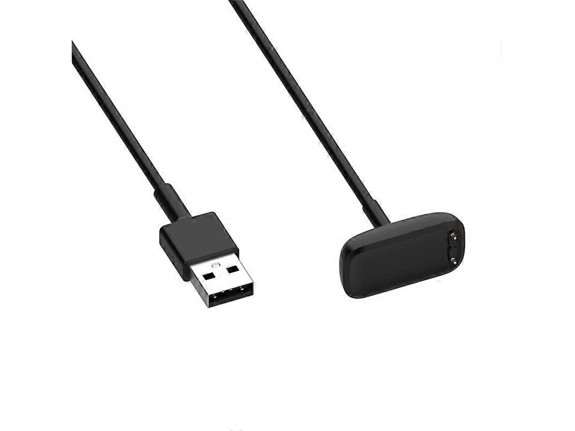 Cargador magnético portátil con cable de carga USB para reloj inteligente Fitbit Luxe LY Ebike (longitud del cable: 50 cm)