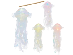 Farol con forma de medusa para decoración de fiestas, dormitorio, farol colgante, medusa Rosewell.