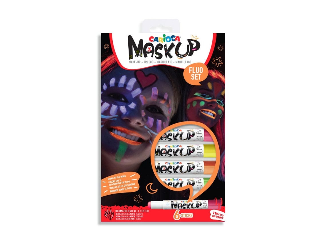Pintura Facial Mask Up Neon 6 Colores 43156 CARIOCA