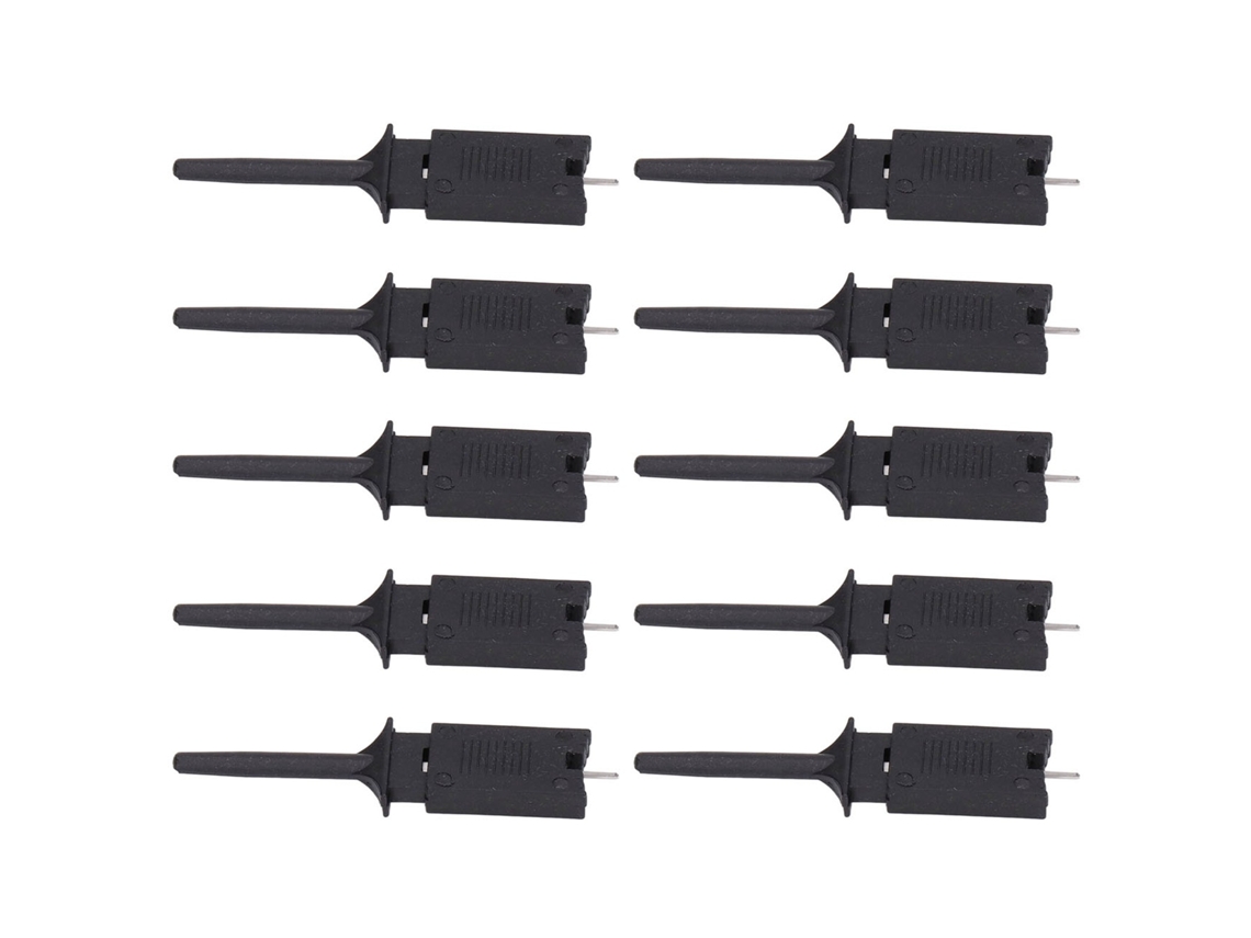 10 Pinzas De Prueba Smd Ic Mini Jumper Sondeo Analizador Lógico Experimento Electrónico