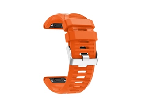 Correa de Silicona rayas horizontales para Garmin Fenix 5X Plus - anaranjado