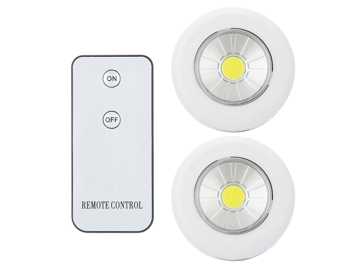 Luz nocturna LED con control remoto inalámbrico COB para pasillo y garaje