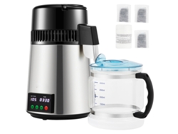 Water Distiller 4l Filtro De Destilação De Água Em Aço Inoxidável Prateado Succebuy
