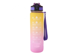 Botella De Agua Deportiva Con Pajita Automática Antigoteo, 1 Litro, Para Gimnasio Y Actividades Al Aire Libre.
