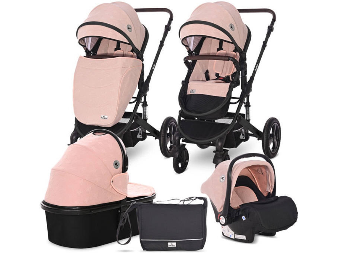 Carrito de Bebé 3 in 1 LORELLI Boston Cameo Rose (Rosa)