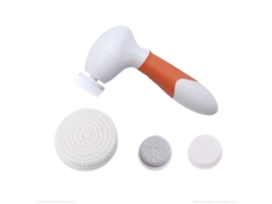 Dispositivo de limpieza facial 4 en 1, resistente al agua, dispositivo electrónico de belleza (naranja)