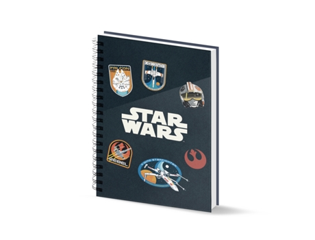 Star Wars Pilot Cuaderno A5 Papel Cuadriculado, Azul Oscuro