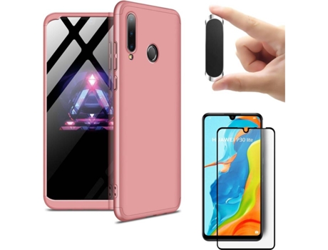 Carcasa, Protector y Soporte Huawei P30 Lite Slim armor 360º Rosa