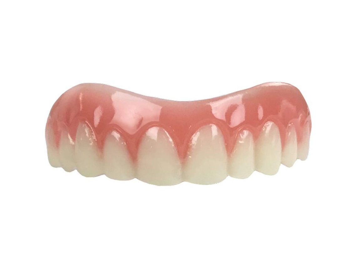 Carilla Cosmética Para Blanquear Los Dientes, Cubierta De Silicona, Prótesis Dentales Superiores De Simulación, Plástico, Ajuste Rápido, Cómoda
