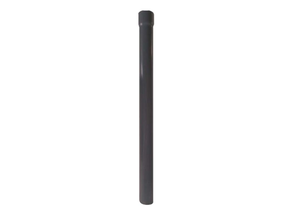 RENOPLAST R50 Tubo de Bajada de Aluminio 200cm DN 40mm Grafito Semicircular Canalones Canaleta de lluvia Perfil de borde
