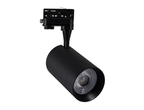 Foco Carril LED Trifásico 30W Vulcan Negro