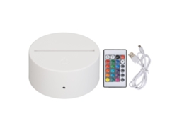 Base De Luz Nocturna Led Con Mando A Distancia Y Conexión Usb Para Dormitorio