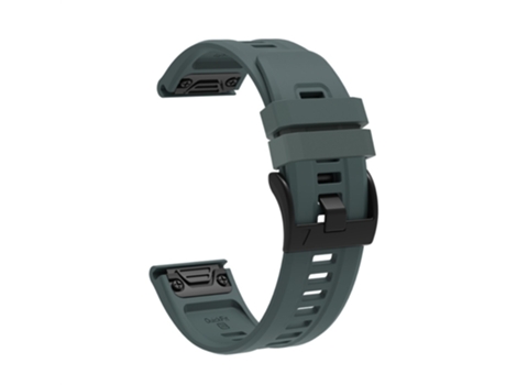 Correa de Silicona 26mm hebilla de liberación rápida para Garmin Fenix 7X - cian roca