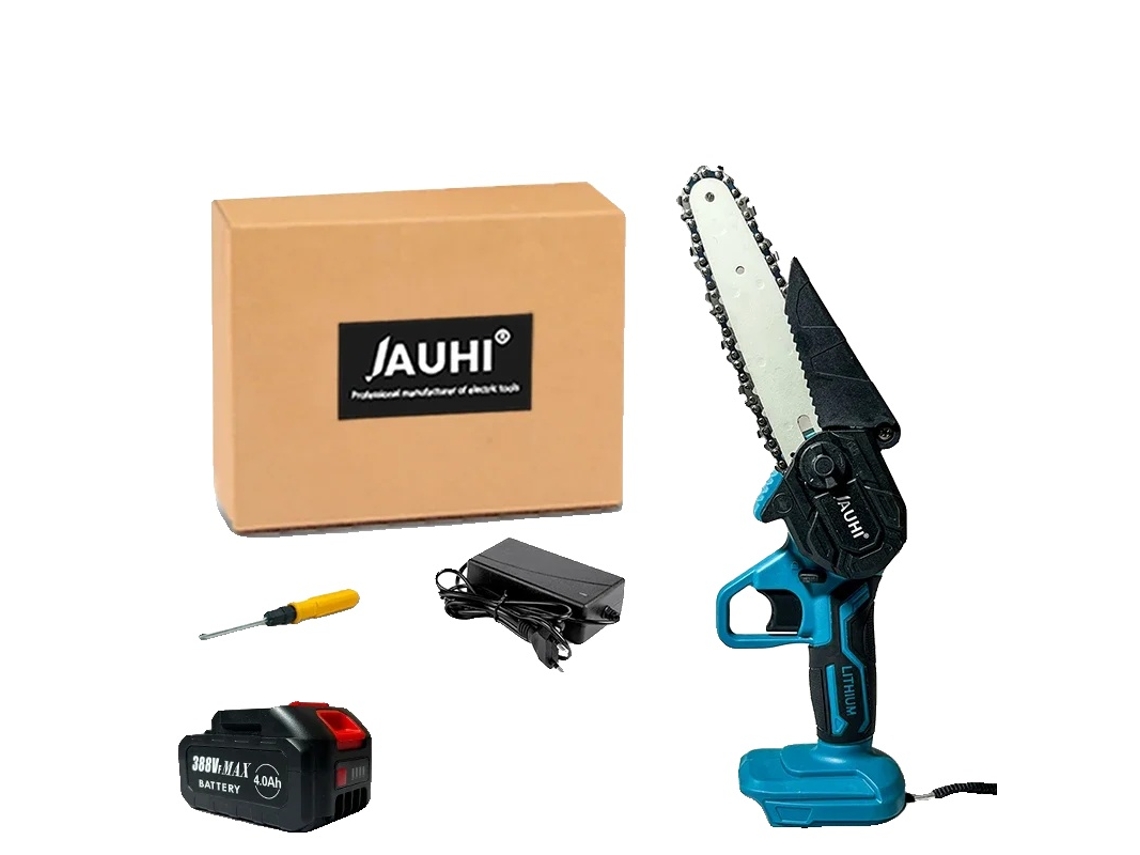 Motosierra eléctrica portátil, cuchilla de corte de 6 pulgadas, batería de 18 V, 1 juego de baterías 388 VF OEM