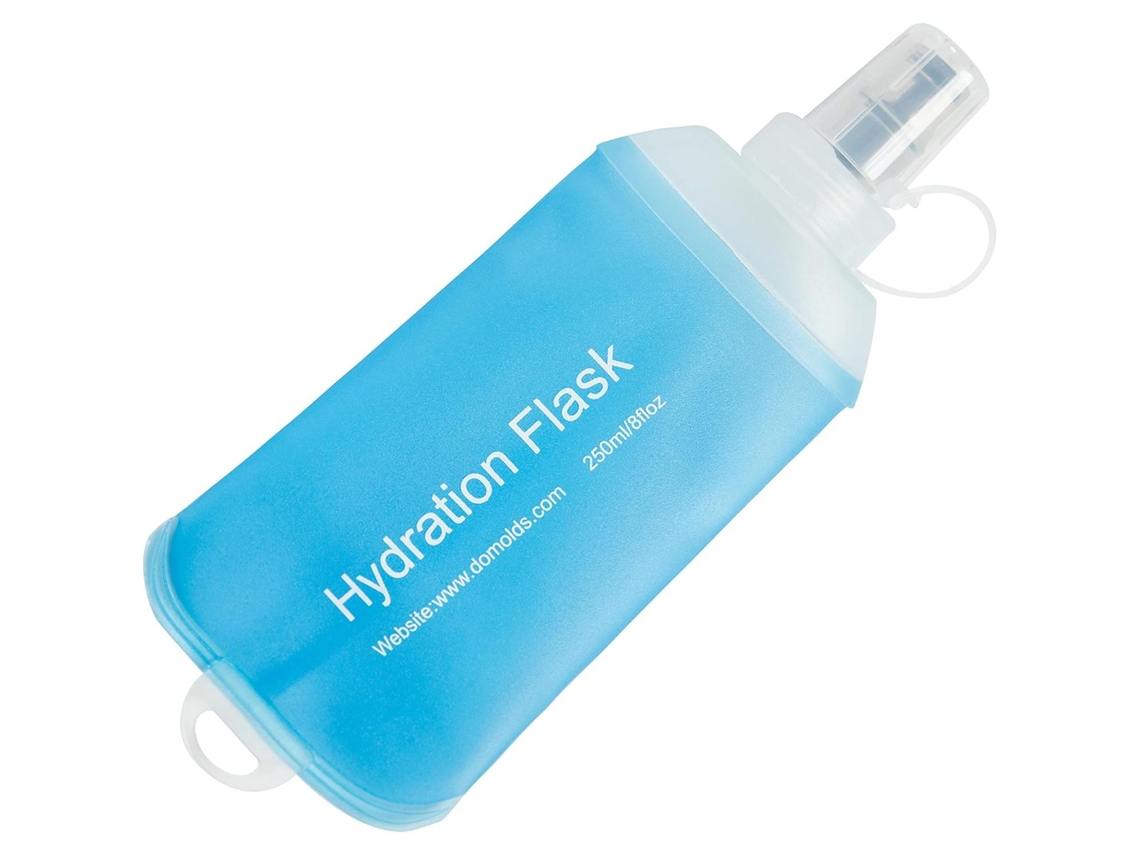 Botella de agua flexible y plegable, 250 ml MDUG (azul)