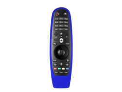 Capa Protetora De Silicone Macio Anti-poeira Para Controle Remoto Tv Lg An-mr600 Azul