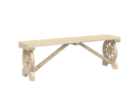 Banco De Jardín VIDAXL Marrón Madera (115x28x39.5 cm)
