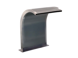 Cascada One Para Piscina Fabricada En Acero Inoxidable, Modelo Curvo SUINGA