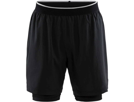 Pantalones para Hombre CRAFT Charge 2 In 1 Negro para Fitness (S)