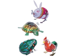 Juguetes Cuerda Niños Niñas Juego 4 Animales Hierro Saltarines Educativos Retro Seguros Pequeños Juegos