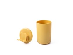 Soporte de pared multifuncional para cepillos y vasos de ducha.