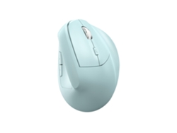Ratón inalámbrico ergonómico Bestvite de 2,4 g con Bluetooth, modo dual, recargable, color verde