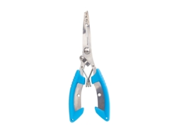 Aguja de pesca de acero inoxidable con mango antideslizante y extractor de anzuelos. MDUG (azul)