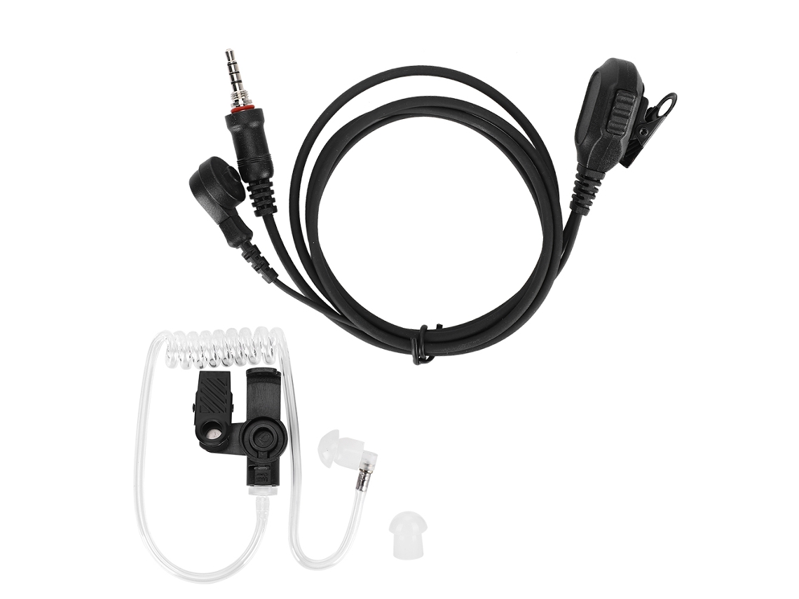 Auriculares Con Tubo De Aire Acústico Impermeables Ip54 Para Radios Icom Ic-m33, M25 Y M34