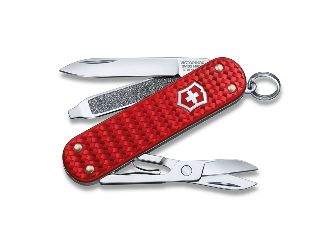 Canivete Swiss VICTORINOX Classic Precious Alox Swiss Army Knife Iconic Red Special Edition